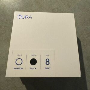 Black oura gen 3 horizon ring-size 8